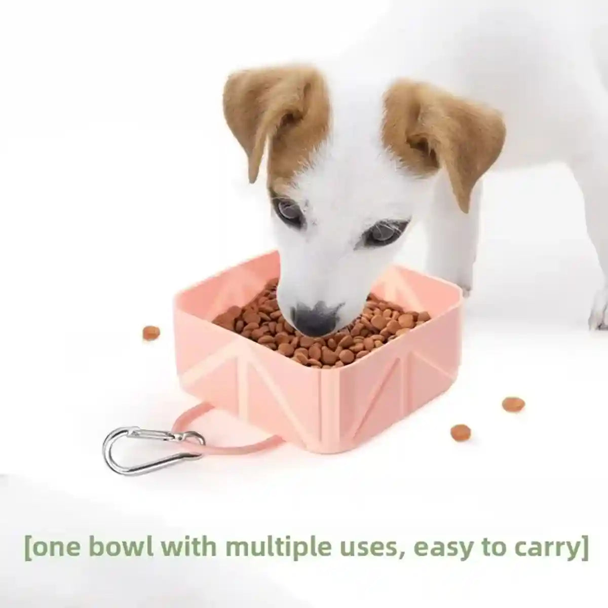 Portable Foldable Pet Bowl Collapsible Silicone Travel Feeder