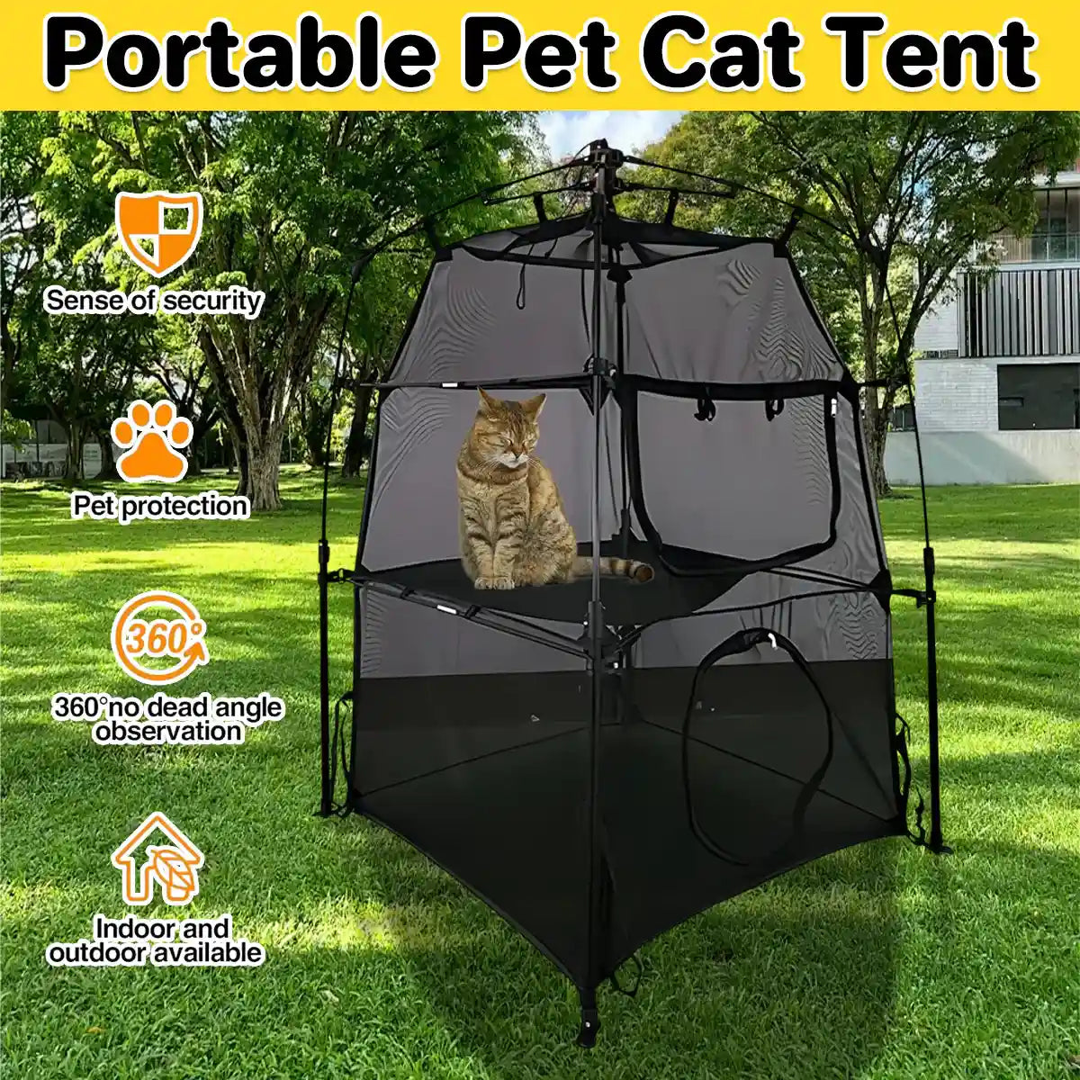 Foldable Cat Tent For Indoor & Outdoor Use