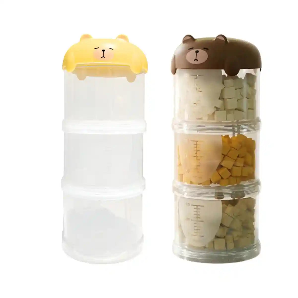 Portable Pet Snack Box Stackable Pet Food Storage Jar – 3 Tier