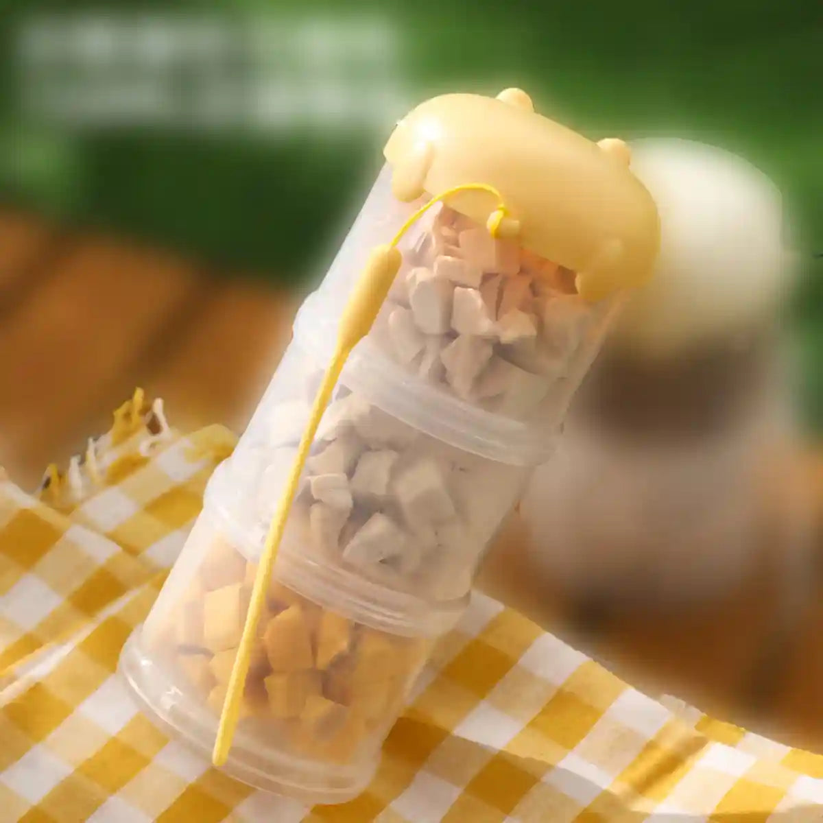 Portable Pet Snack Box Stackable Pet Food Storage Jar – 3 Tier