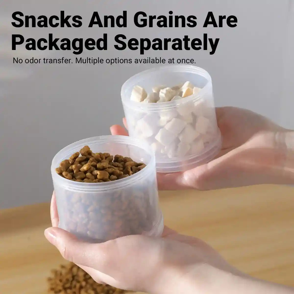 Portable Pet Snack Box Stackable Pet Food Storage Jar – 3 Tier