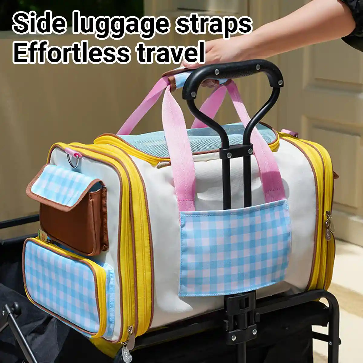Portable Pet Travel Bag With Expandable Design