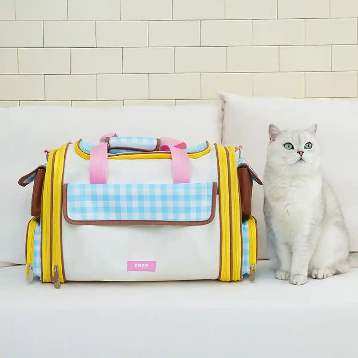Portable Pet Travel Bag With Expandable Design