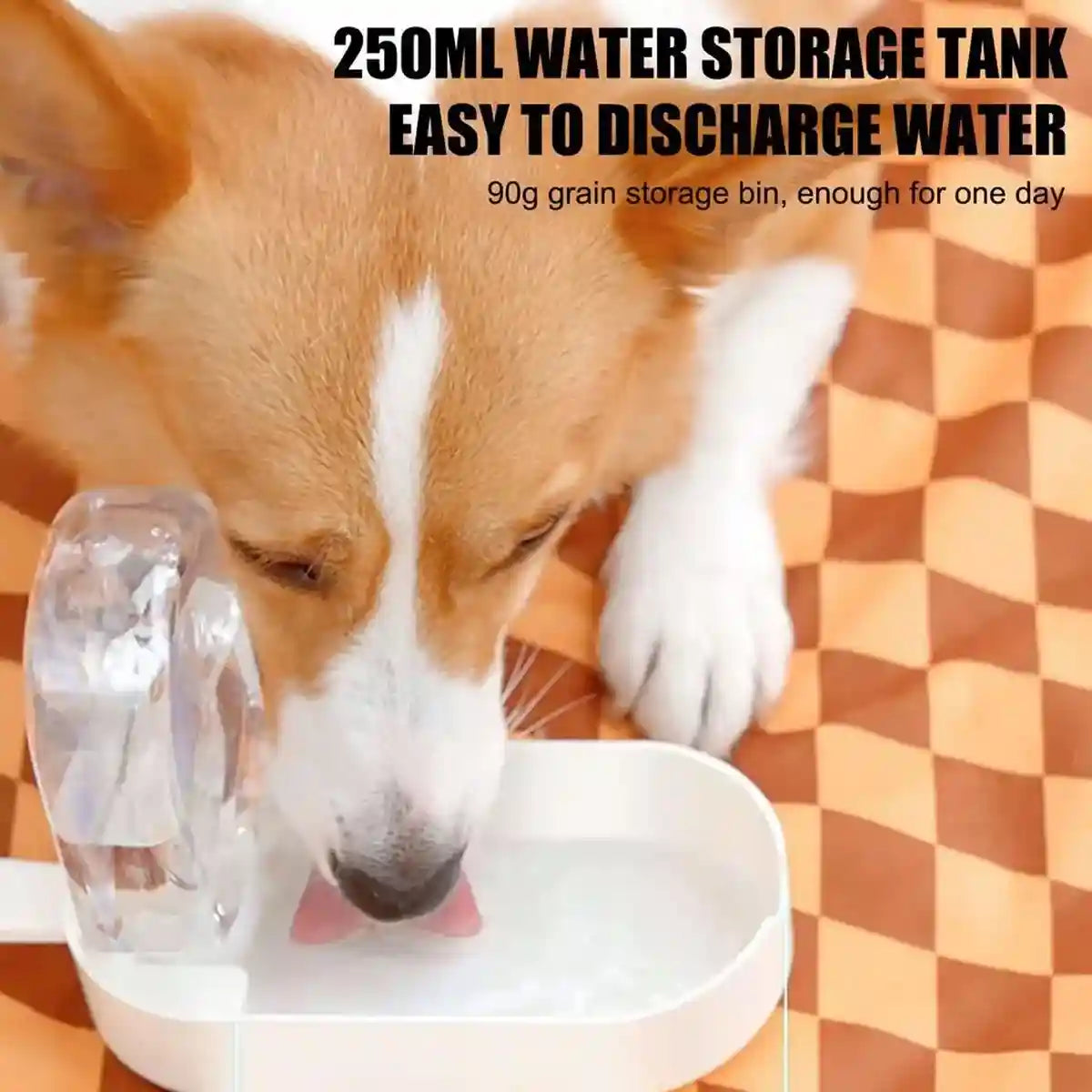 Portable Dog Water Bottle & Food Container