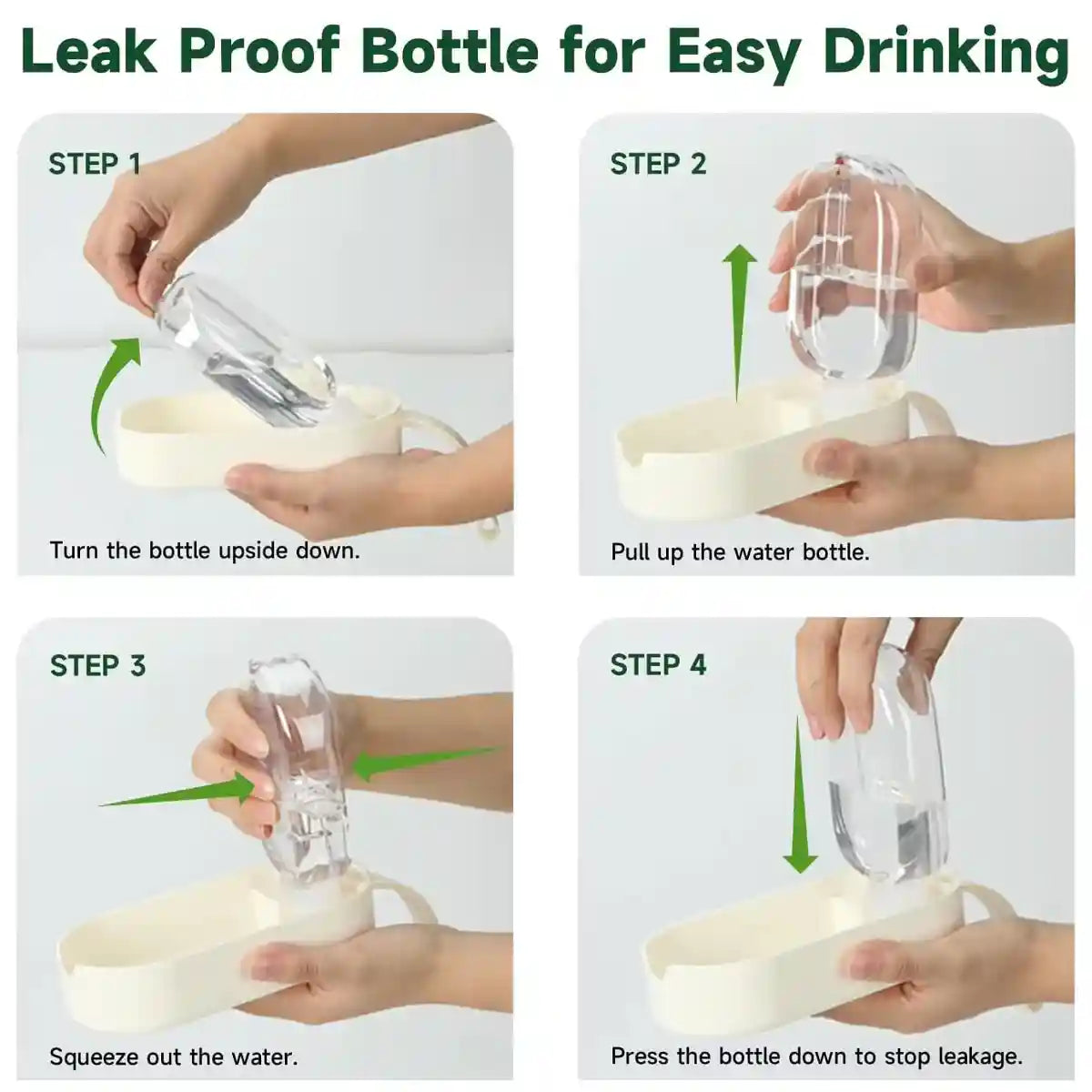 Portable Dog Water Bottle & Food Container