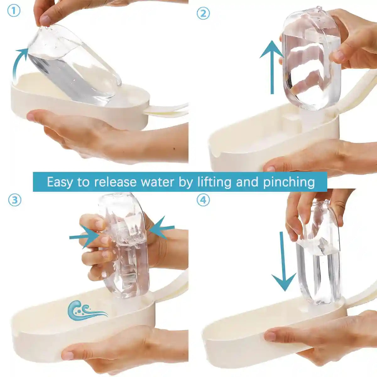 Portable Dog Water Bottle & Food Container