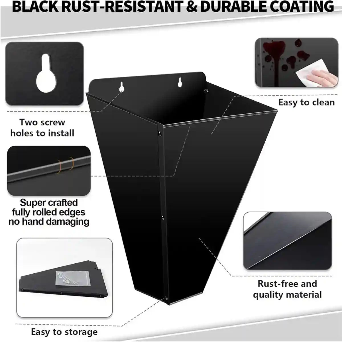 Iron Poultry Cone Flat Back Funnel For Chicken Processing