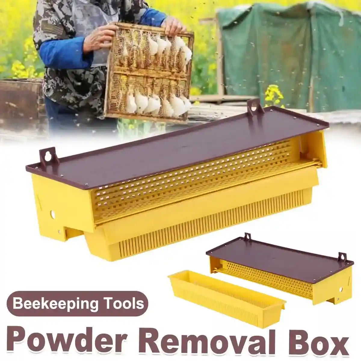 Beekeeping Powder Trap Box for Efficient Pollen Collection