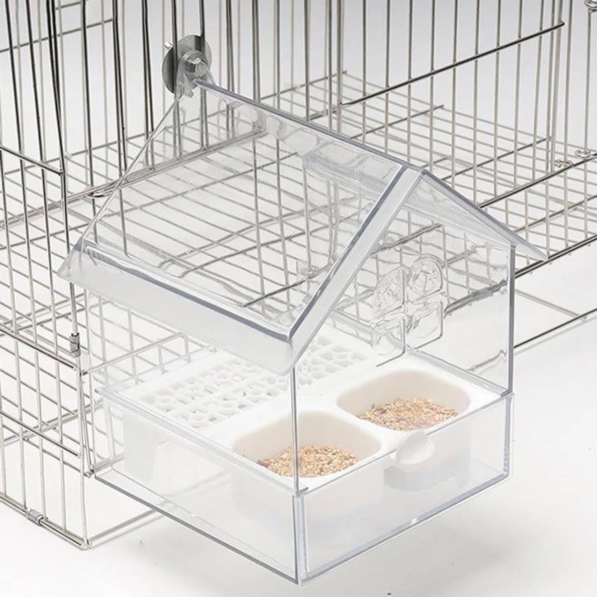 Pull-Out External Parrot Feeder