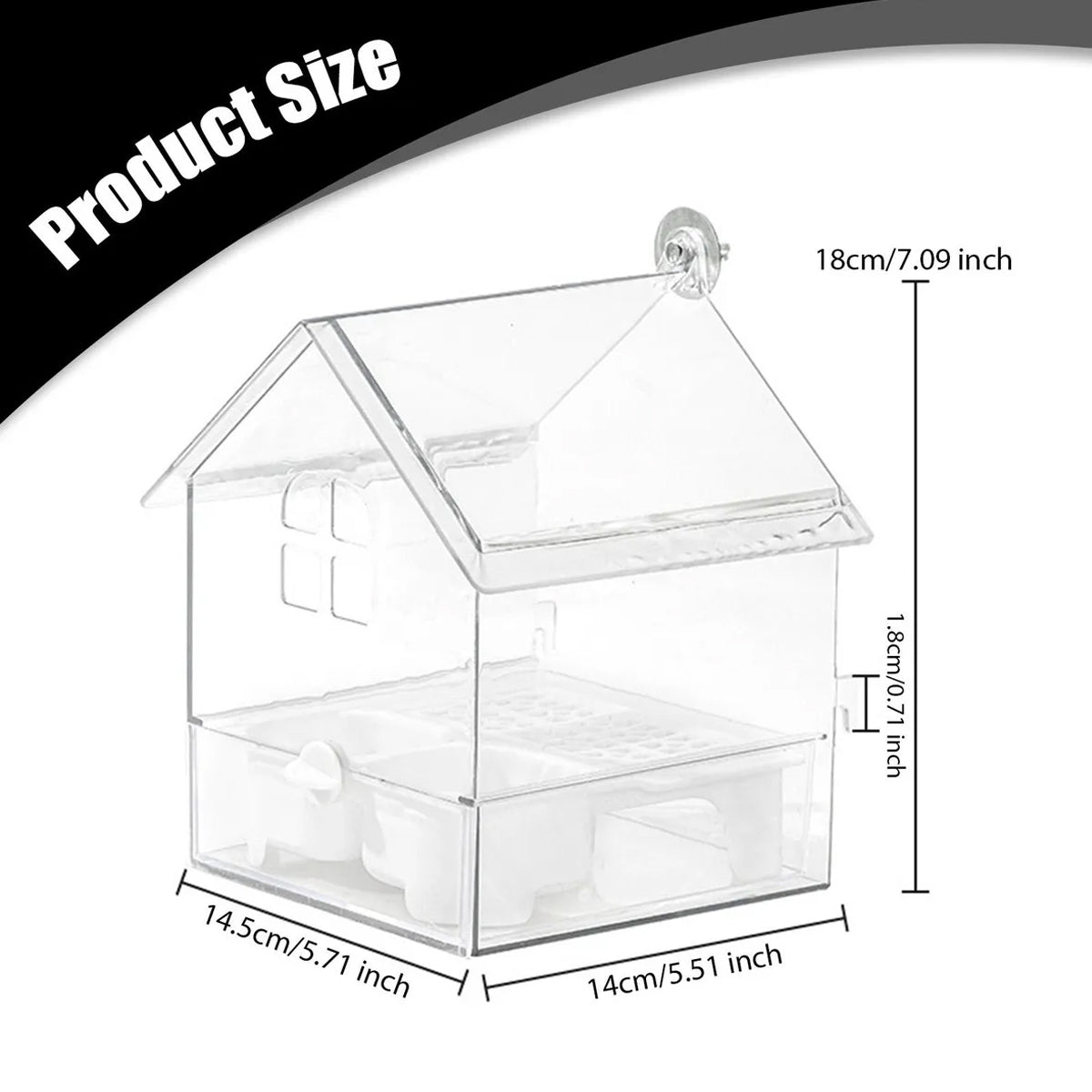 Pull-Out External Parrot Feeder