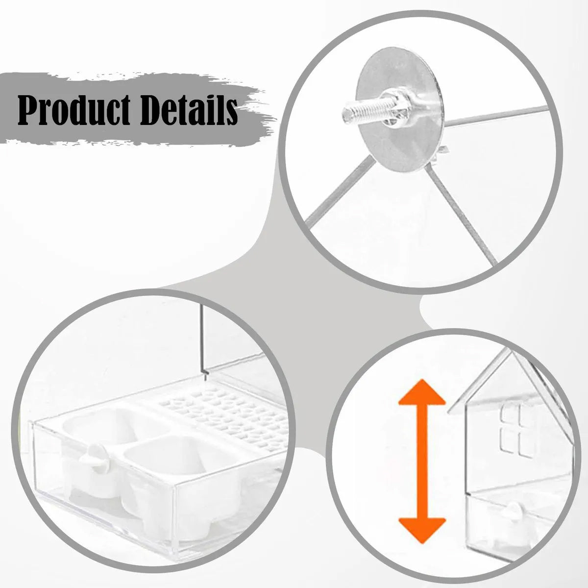 Pull-Out External Parrot Feeder