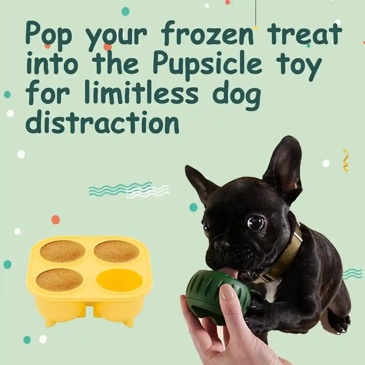 Durable Dog Treat Tray Mold & Toy Long-Lasting Dog Snack Maker