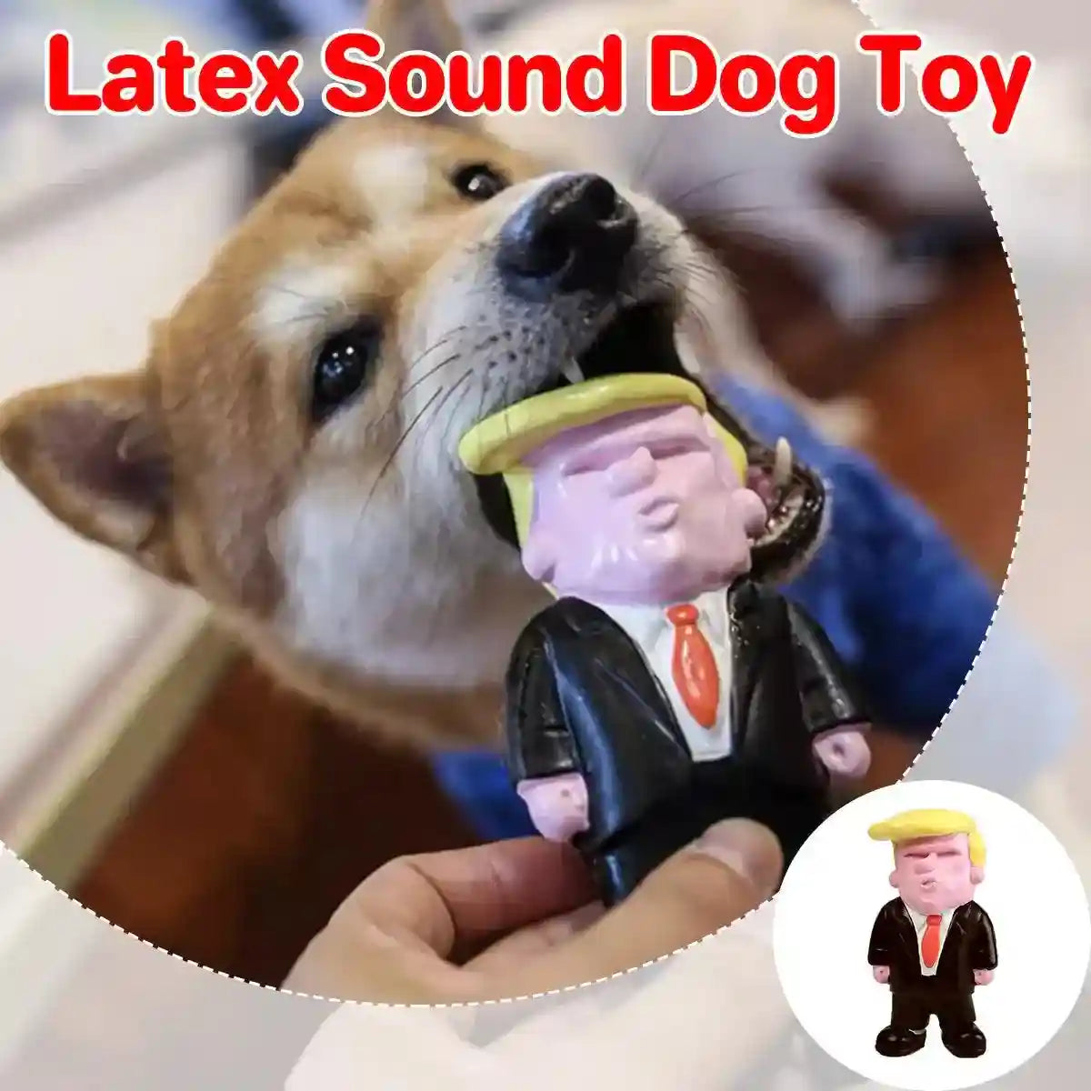 Interactive Squeaky Puppy Chew Toys Durable Latex Dog Teething Toy