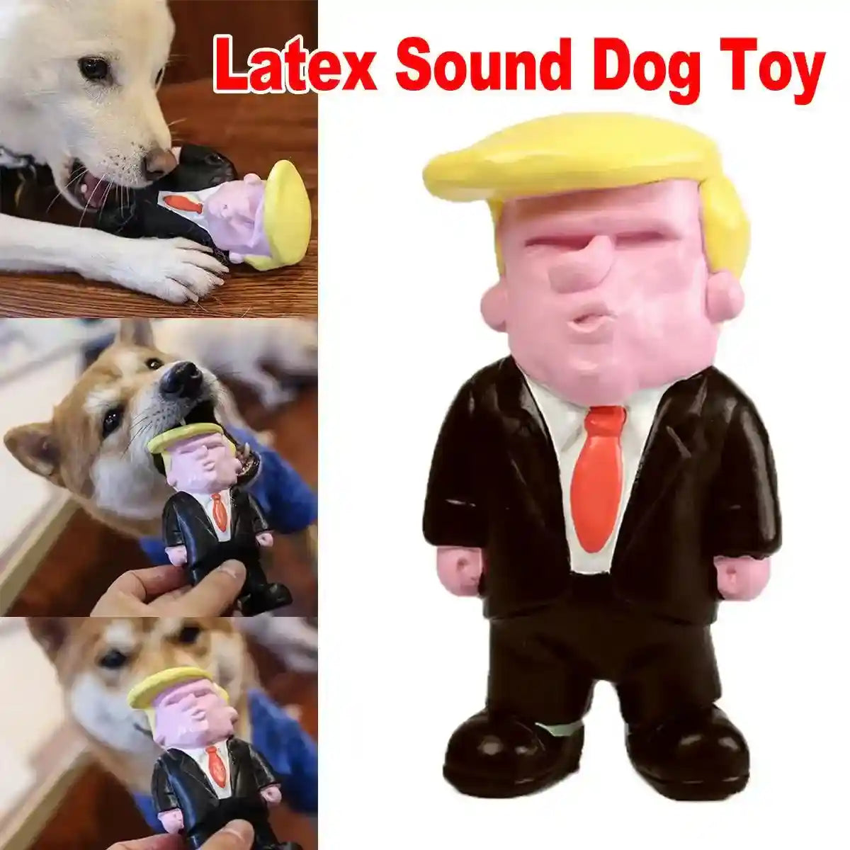 Interactive squeaky puppy chew toy made from durable latex for small dogs and teething puppies.