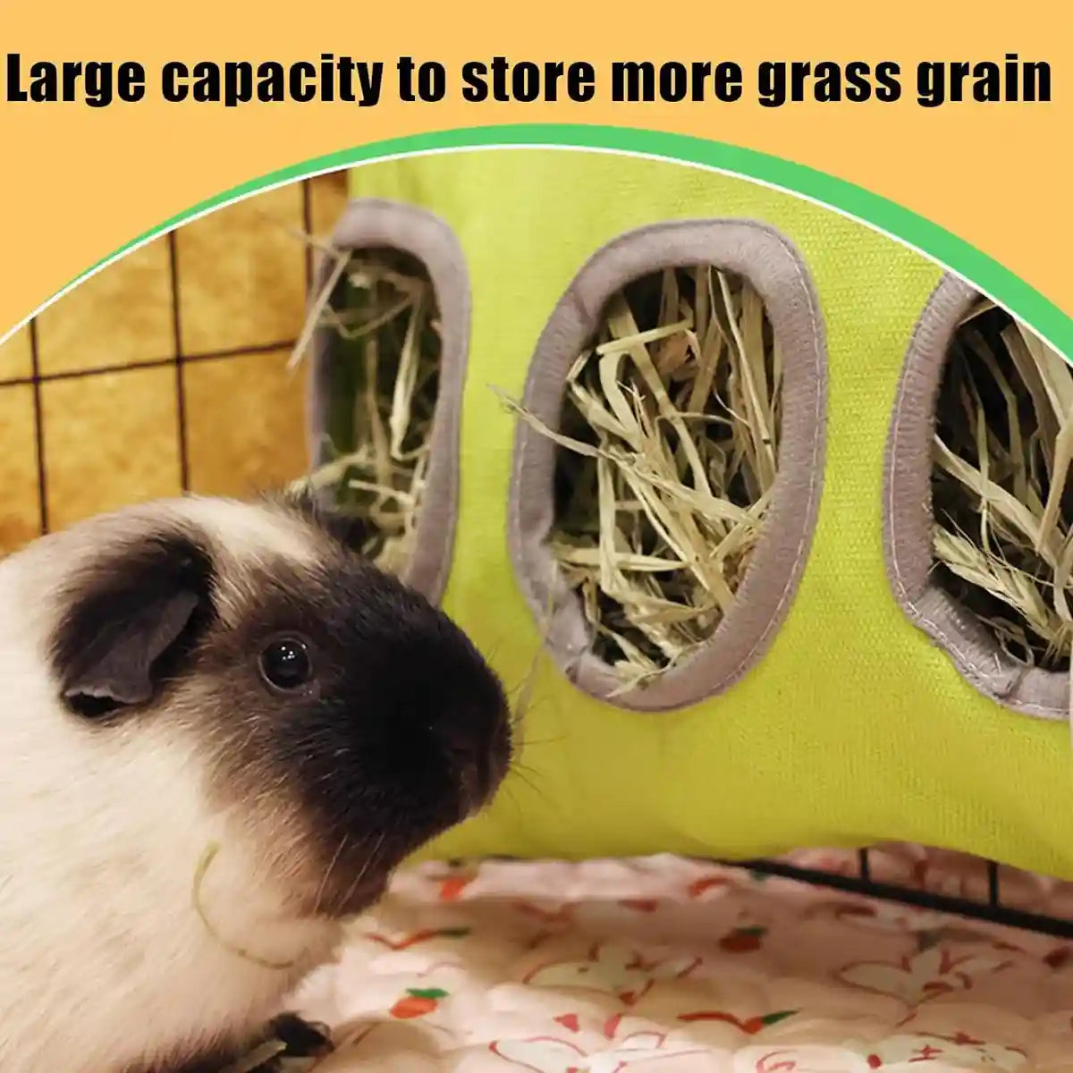Hanging Hay Feeder Bag for Rabbits and Guinea Pigs