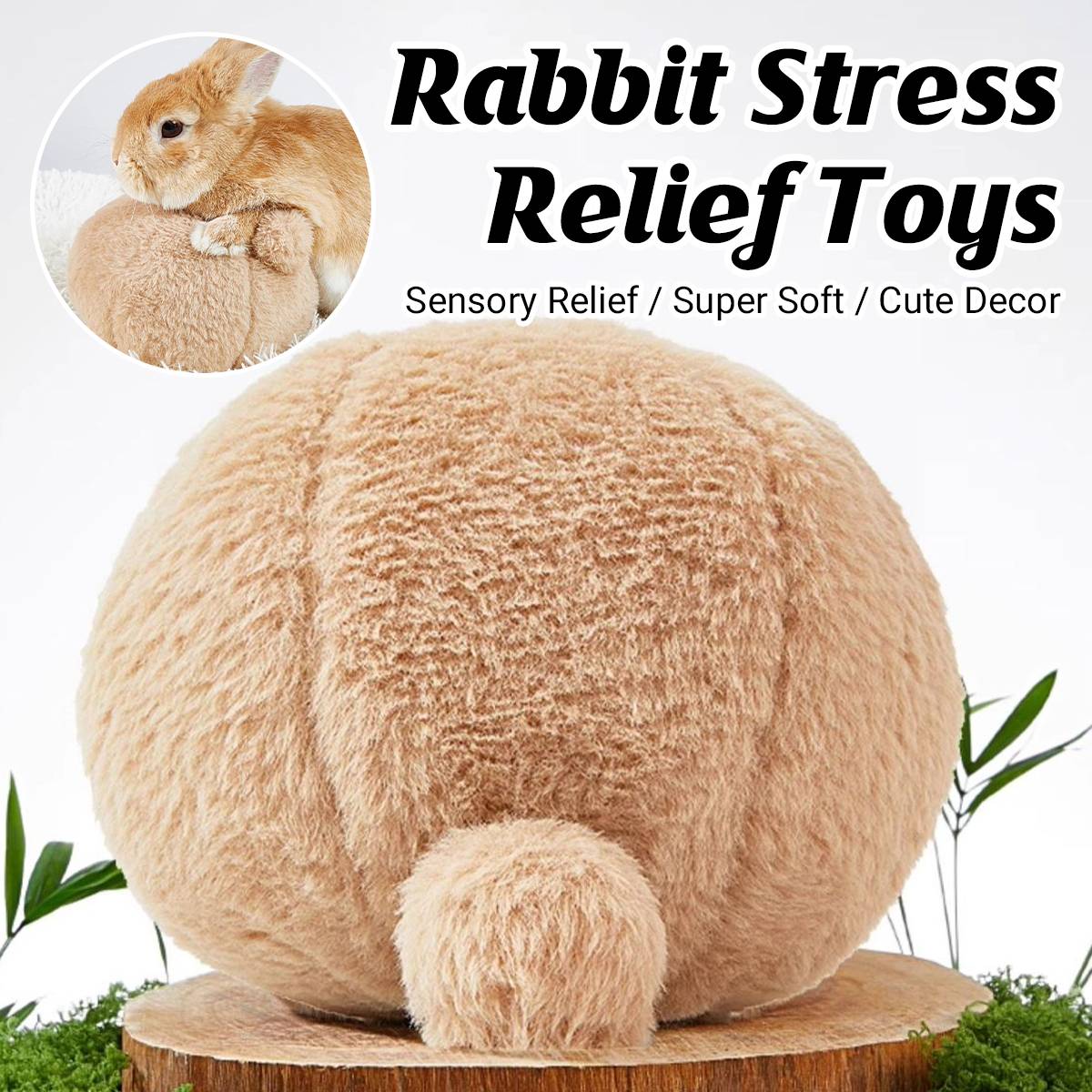 Rabbit Stress Relief Toy Soft Bunny Plush Toy