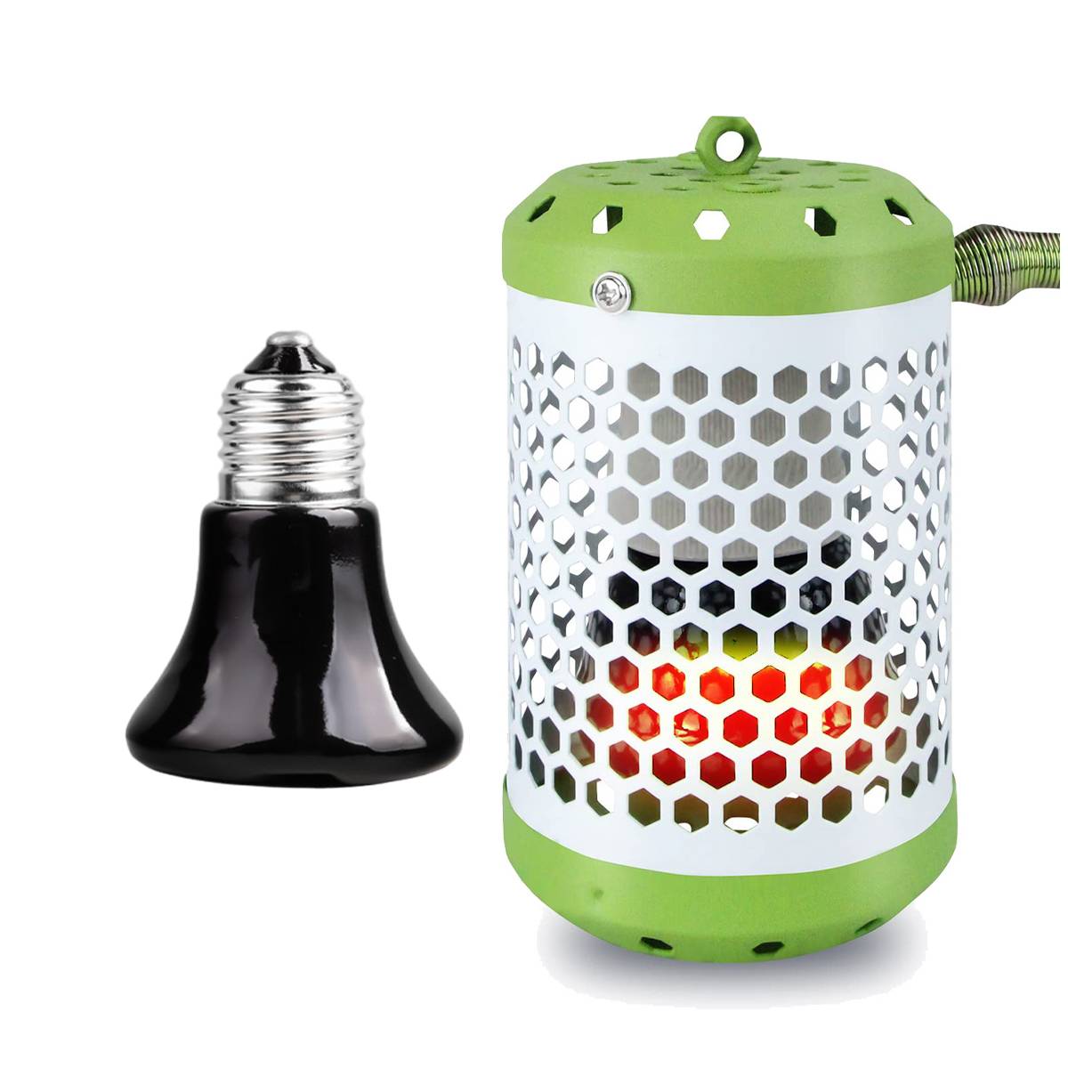Reptile Ceramic Heat Lamp Set | Adjustable Terrarium Heating Light