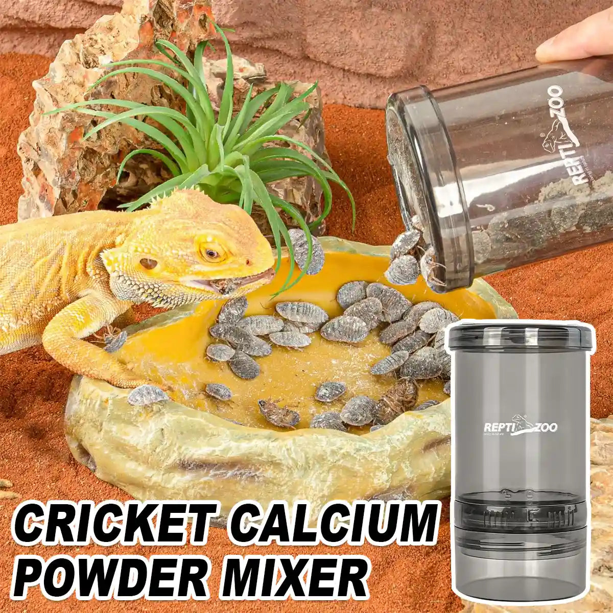 Cricket Calcium Powder Mixer