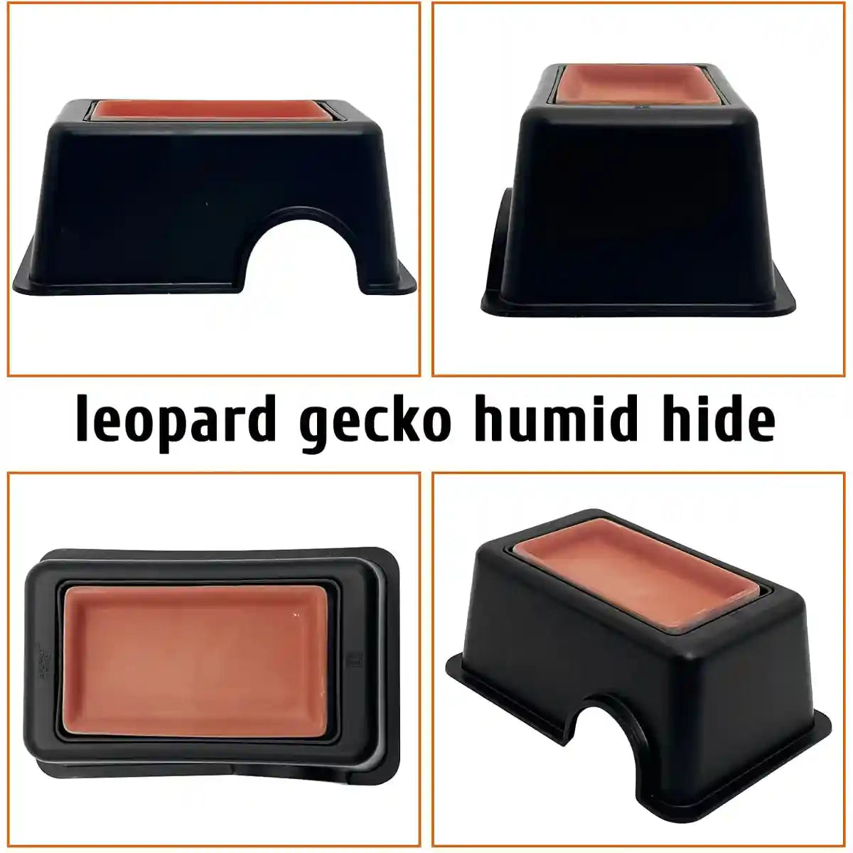 Reptile Cave Moist Humid Shelter for Leopard Gecko & Small Pets