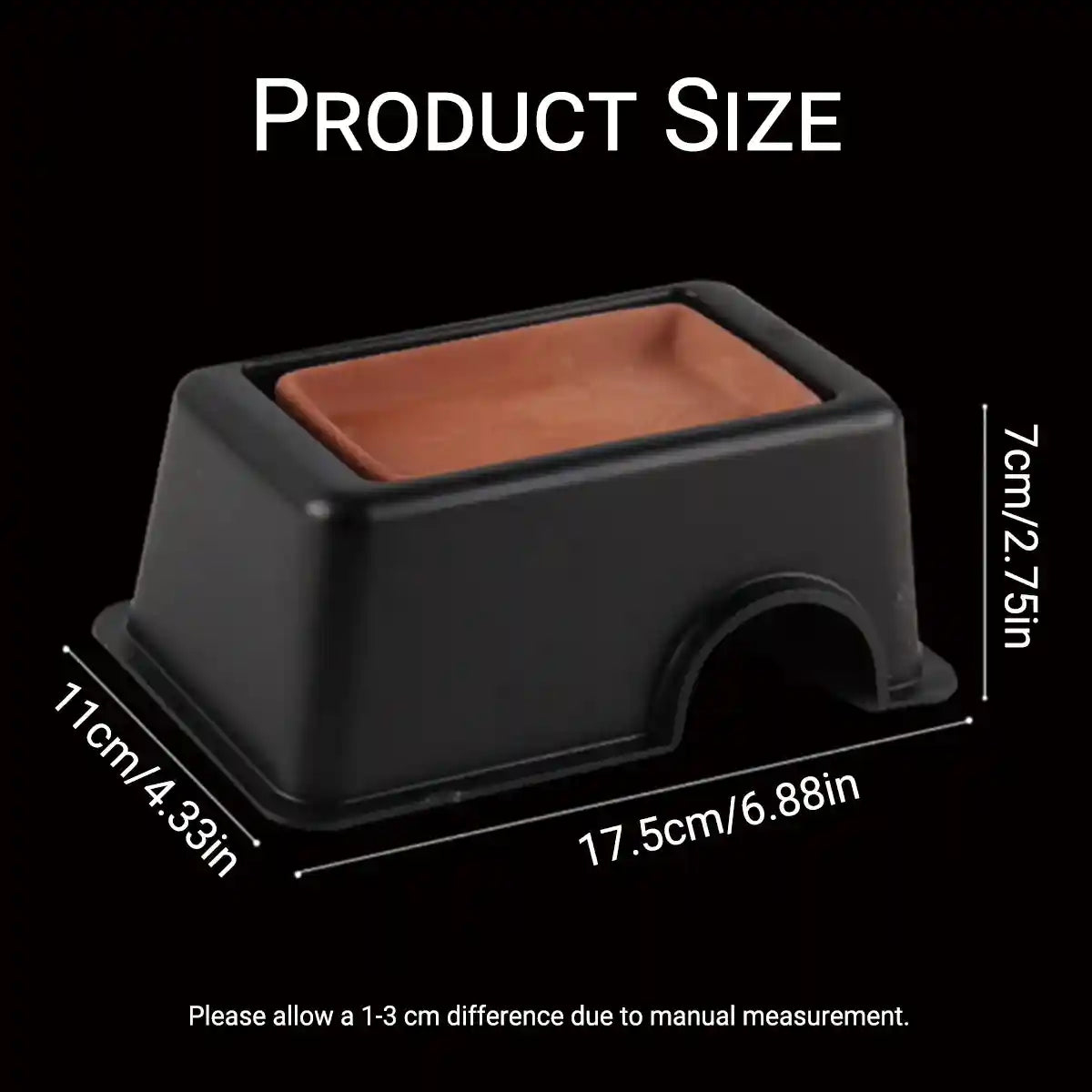 Reptile Cave Moist Humid Shelter for Leopard Gecko & Small Pets