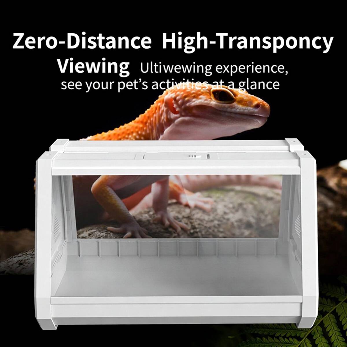 Reptile Habitat Tank Ventilated Terrarium Enclosure