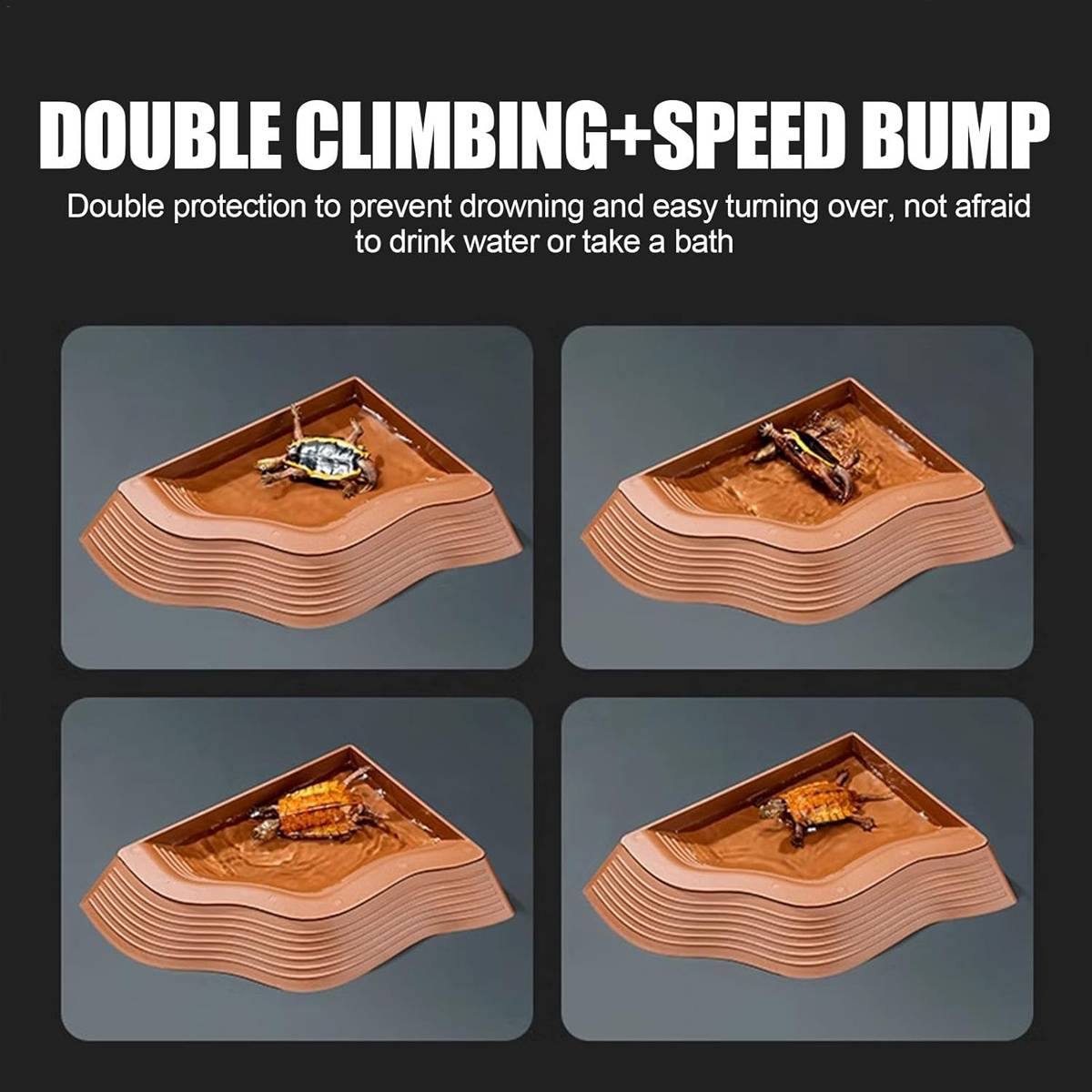 Reptile Basking Platform - Floating Turtle Frog Gecko Habitat (S)