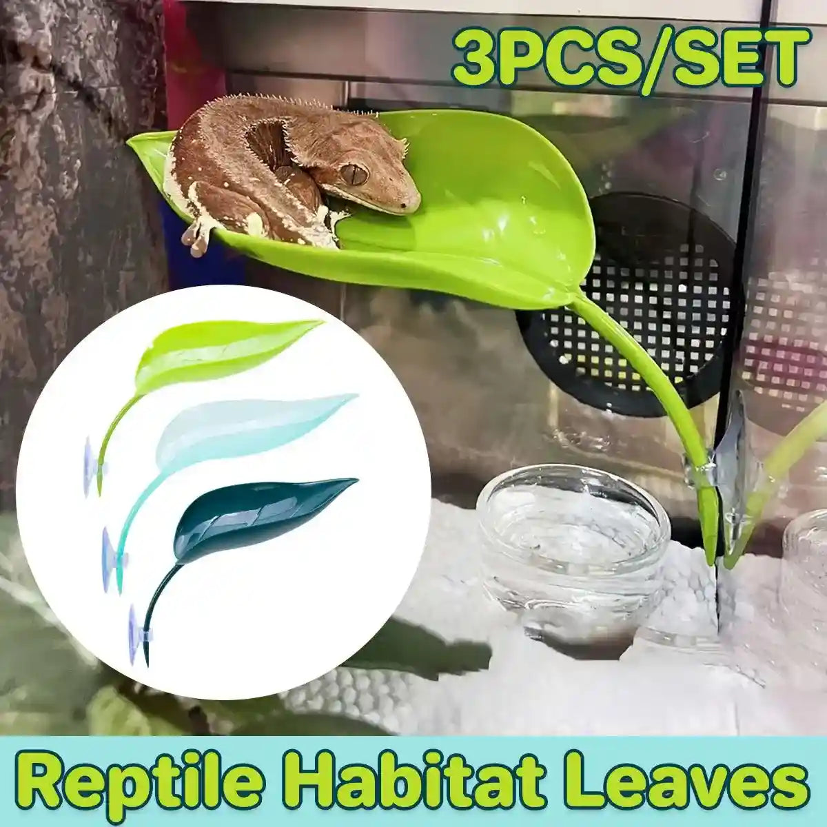 3pcs Realistic Artificial Aquarium Plants Set Safe & Durable Decorations