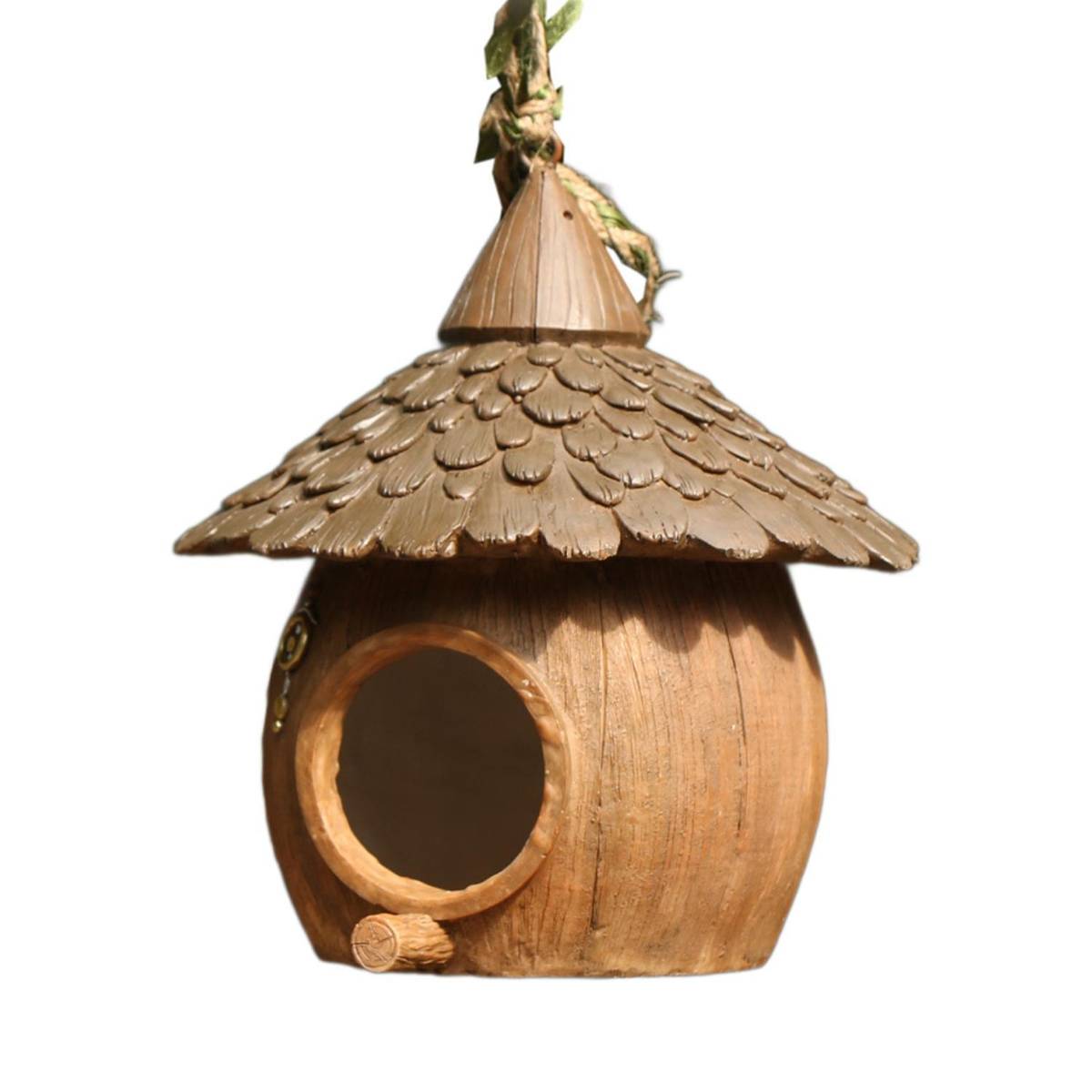 Hanging Bird House Resin Garden Bird Nest