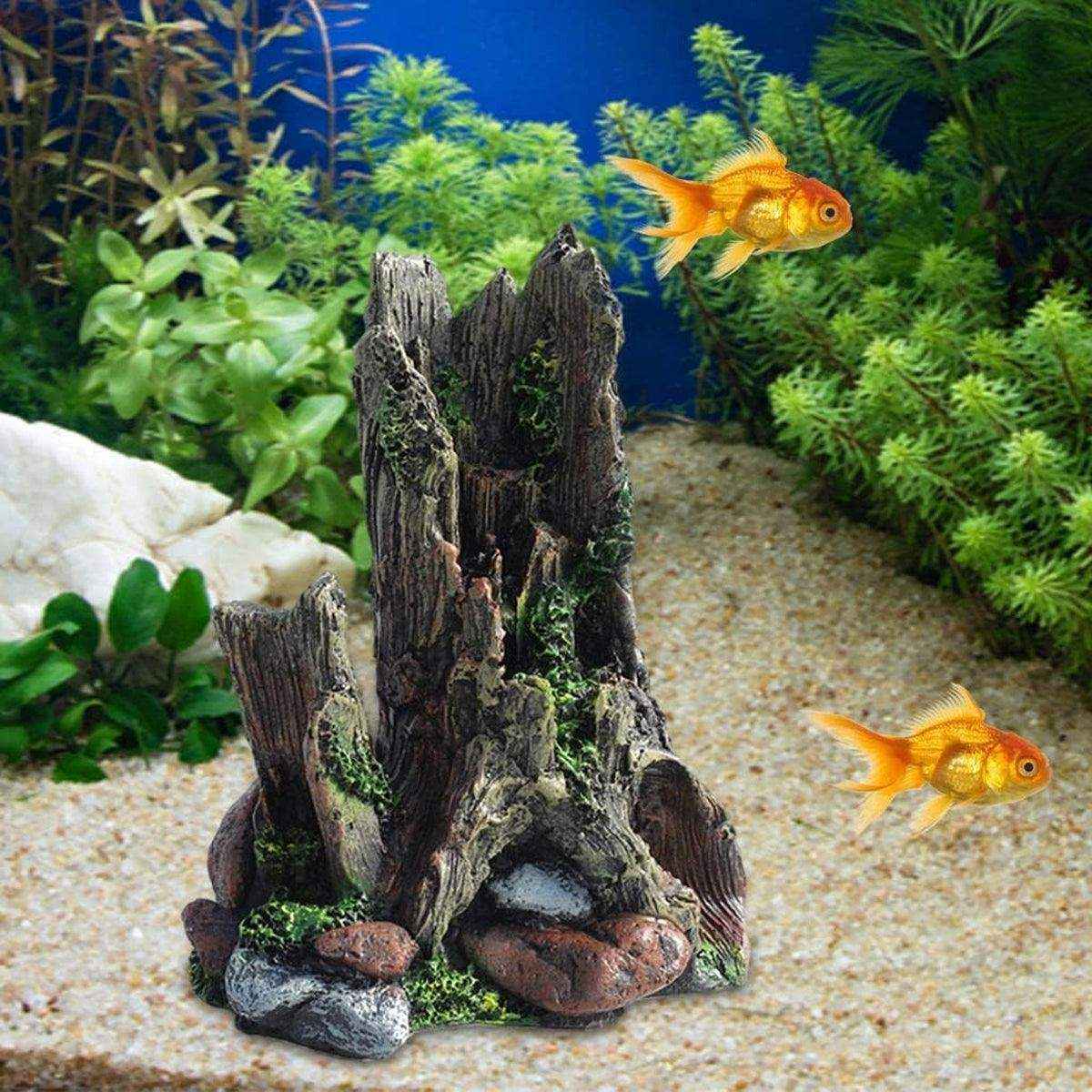 Natural Driftwood Style Aquarium Wood Decor Resin Ornament