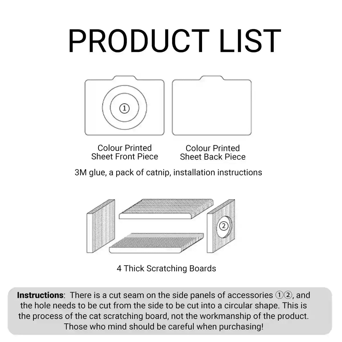 Retro Camera Style Cat Scratcher House