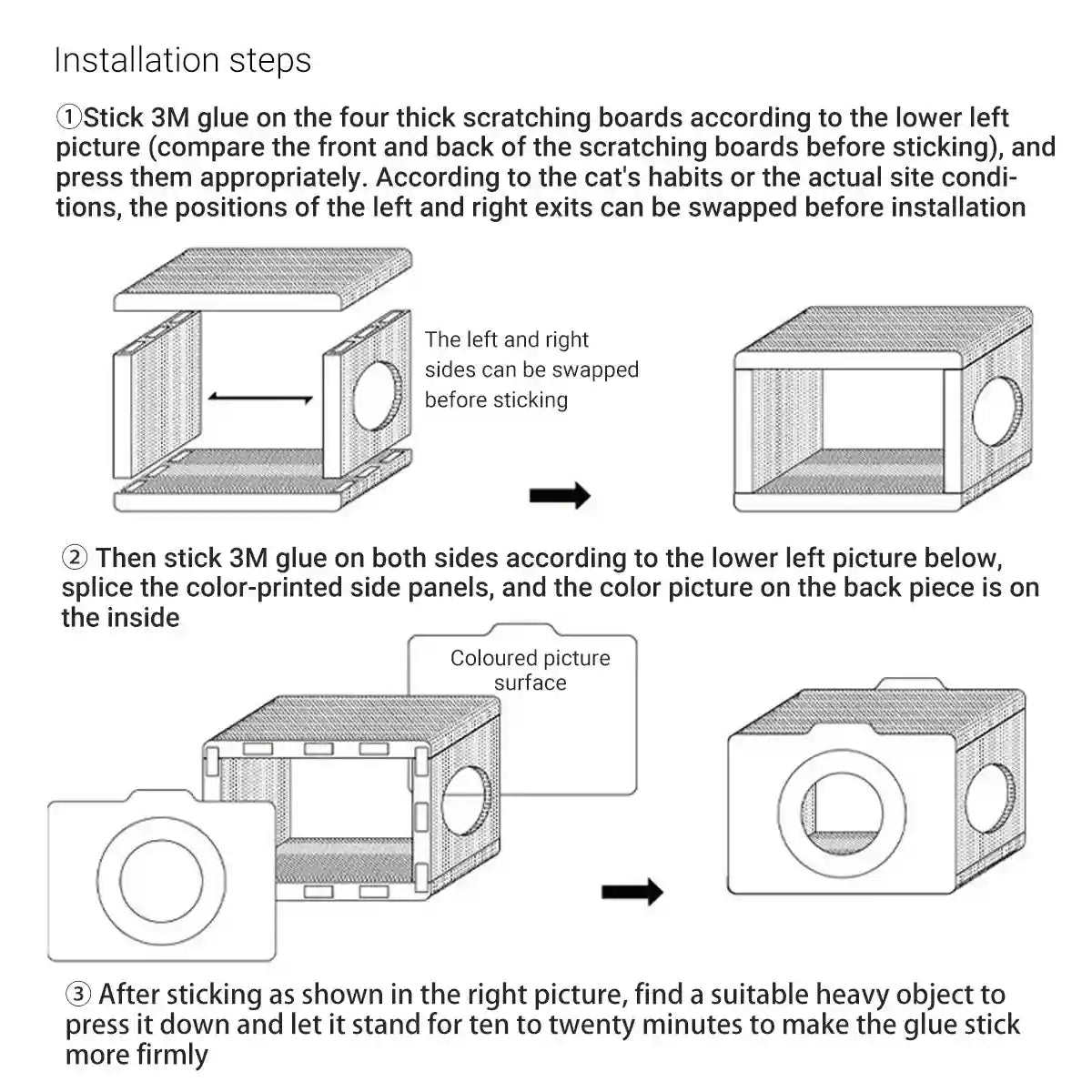 Retro Camera Style Cat Scratcher House