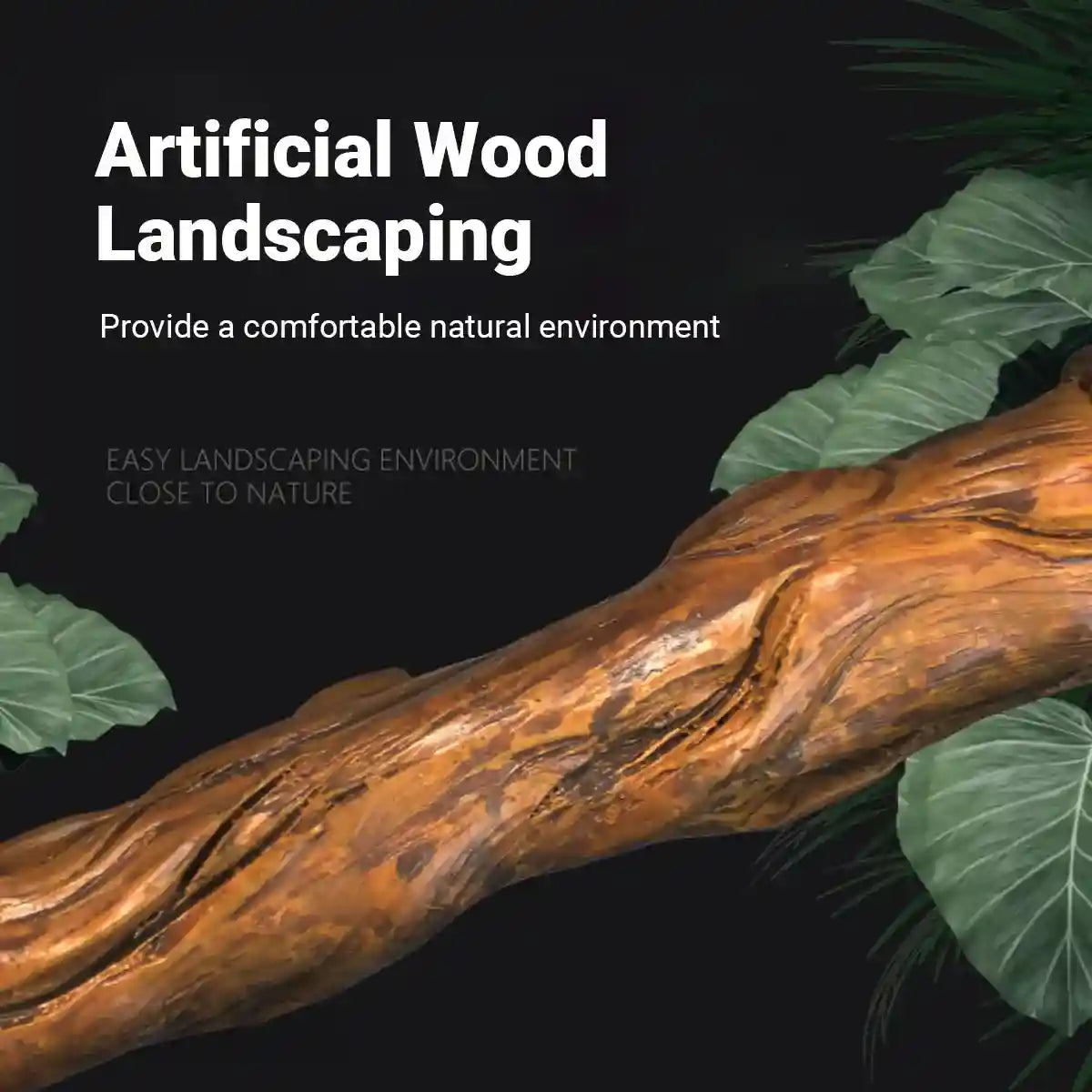 Natural Terrarium Reptile Climbing Frame with Hemp Rope for Pets