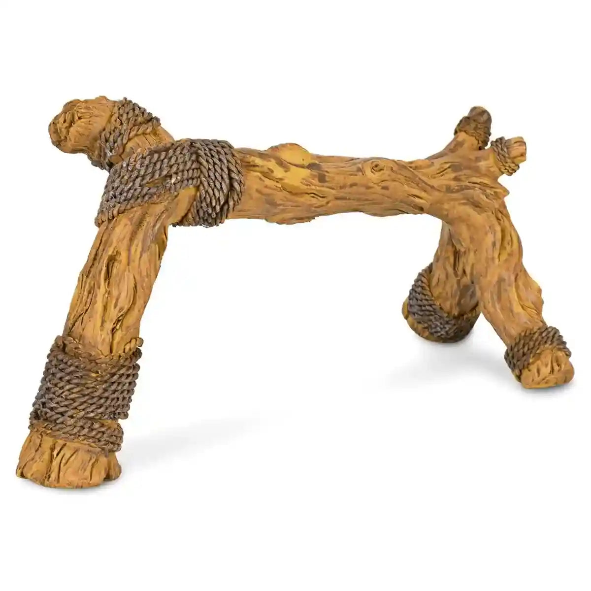 Natural Terrarium Reptile Climbing Frame with Hemp Rope for Pets