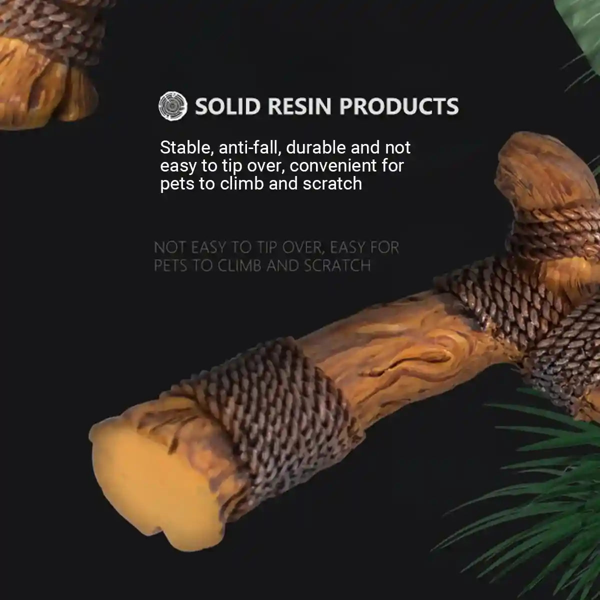 Natural Terrarium Reptile Climbing Frame with Hemp Rope for Pets