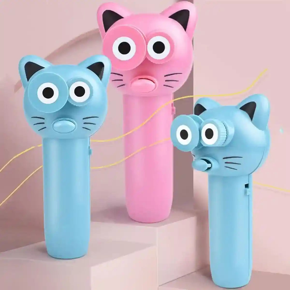Interactive Rope Launcher Cat Toy for Play and Exercise Pet Teaser Toy for Cats