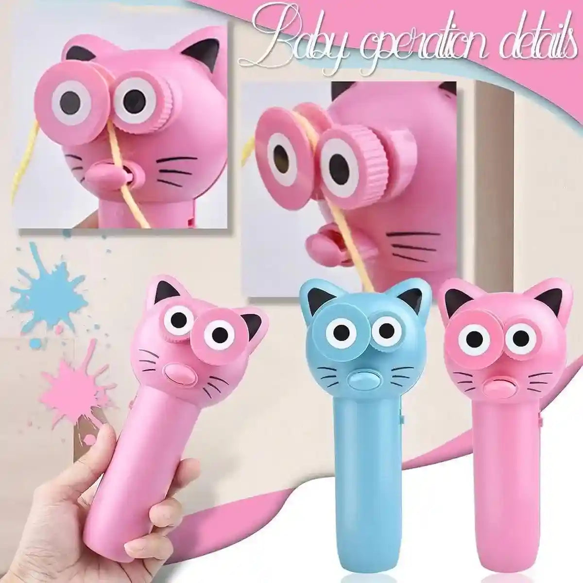 Interactive Rope Launcher Cat Toy for Play and Exercise Pet Teaser Toy for Cats