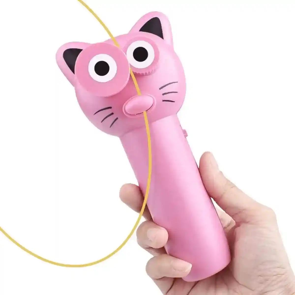 Interactive Rope Launcher Cat Toy for Play and Exercise Pet Teaser Toy for Cats