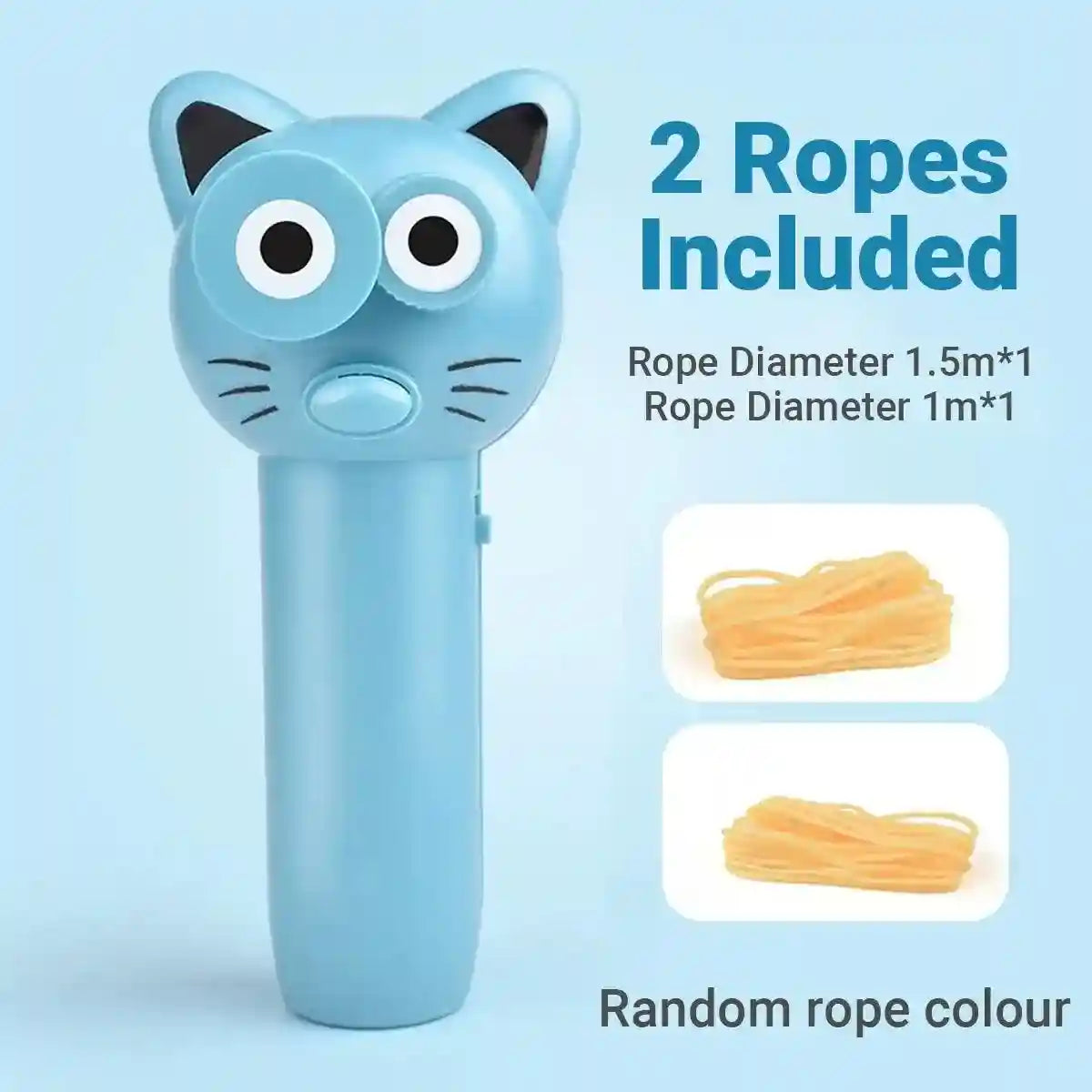 Interactive Rope Launcher Cat Toy for Play and Exercise Pet Teaser Toy for Cats