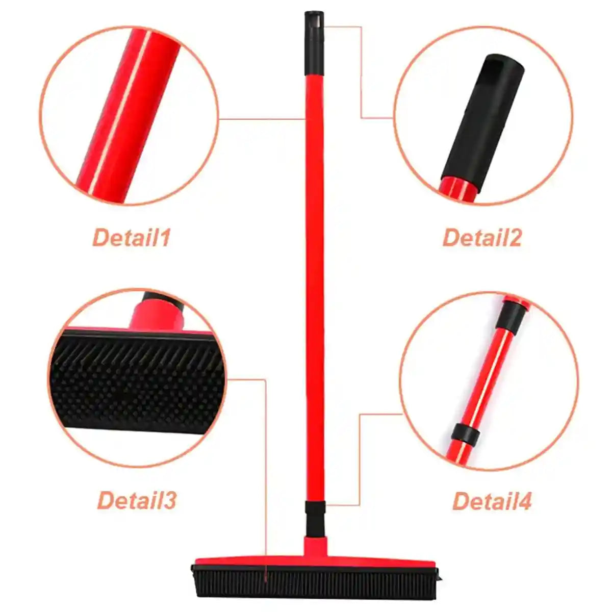 Rubber Broom Pet Hair Remover