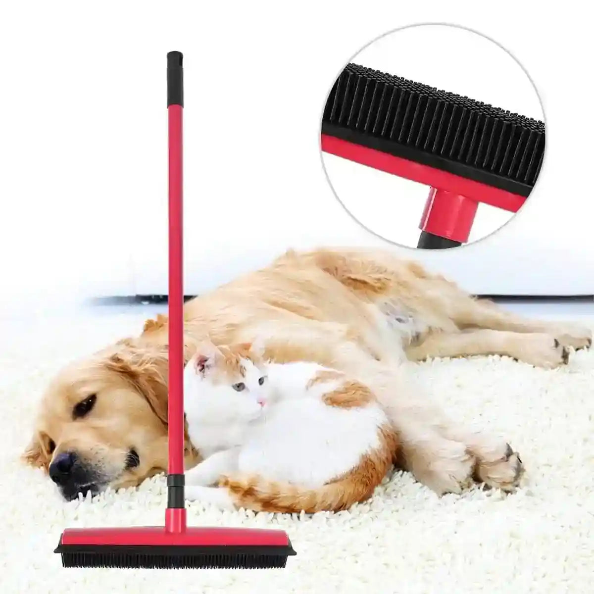 Rubber Broom Pet Hair Remover