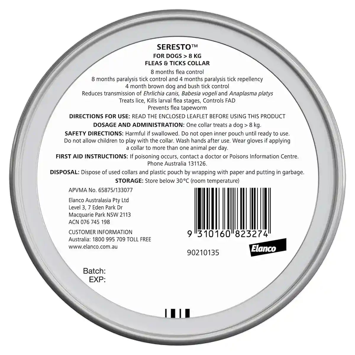 SERESTO Flea & Tick Collar for Medium to Large Dogs