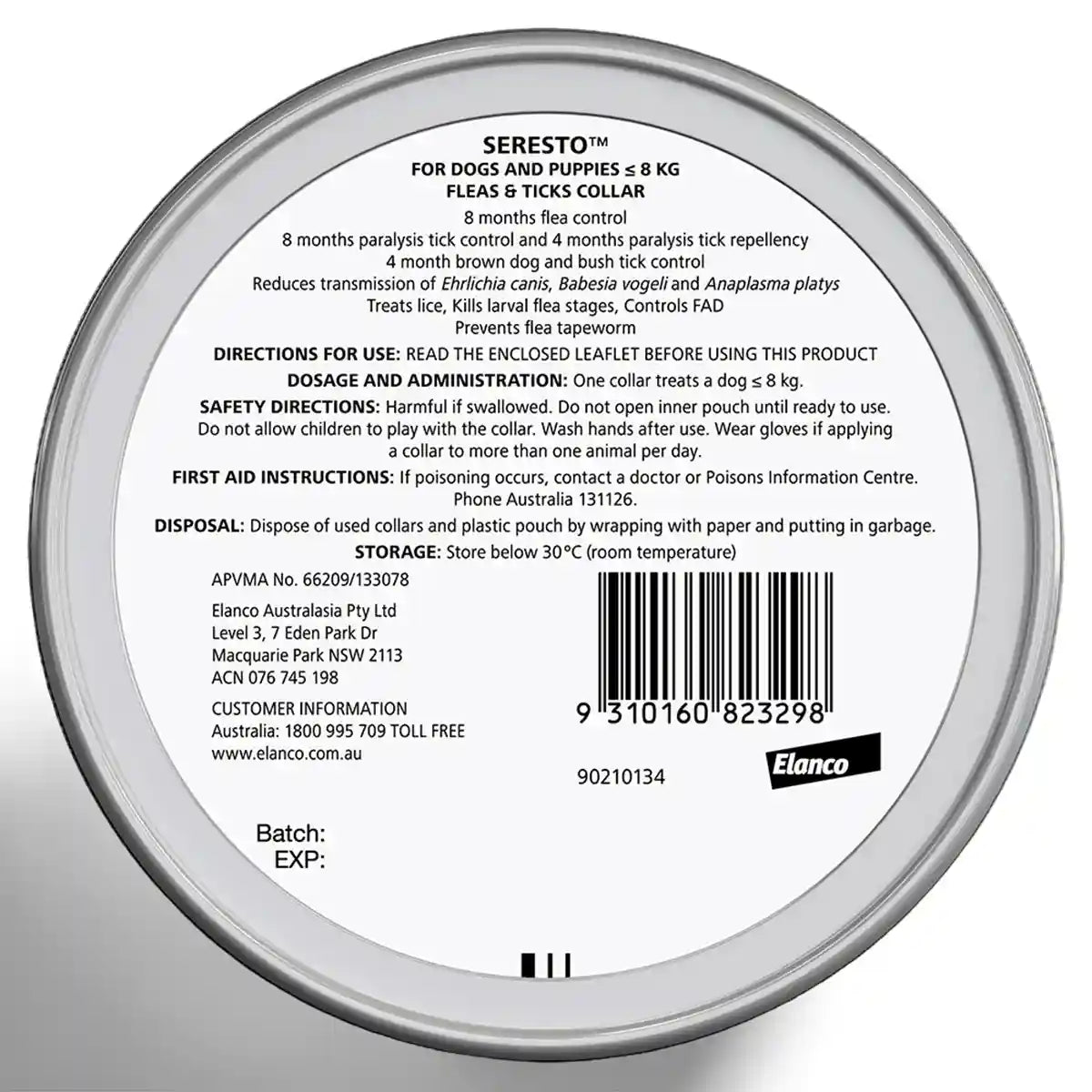 Seresto Flea & Tick Collar for Puppies and Small Dogs