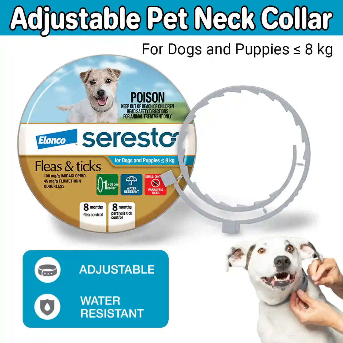 Seresto Flea & Tick Collar for Puppies and Small Dogs