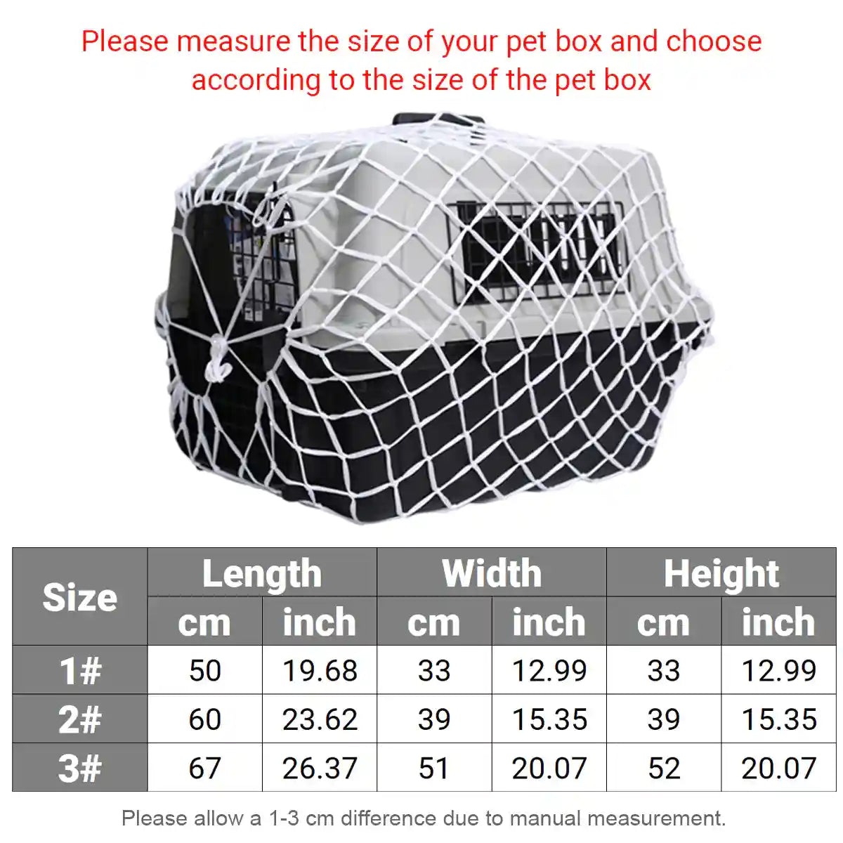 Protective Nylon Pet Carrier Net for Travel Safety and Ventilation