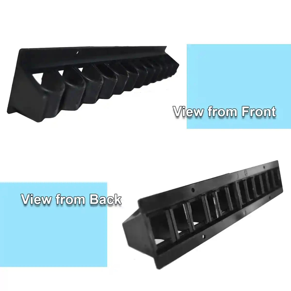 Wall-Mounted Riding Whip Rack 11 Slot Equestrian Tool Organizer