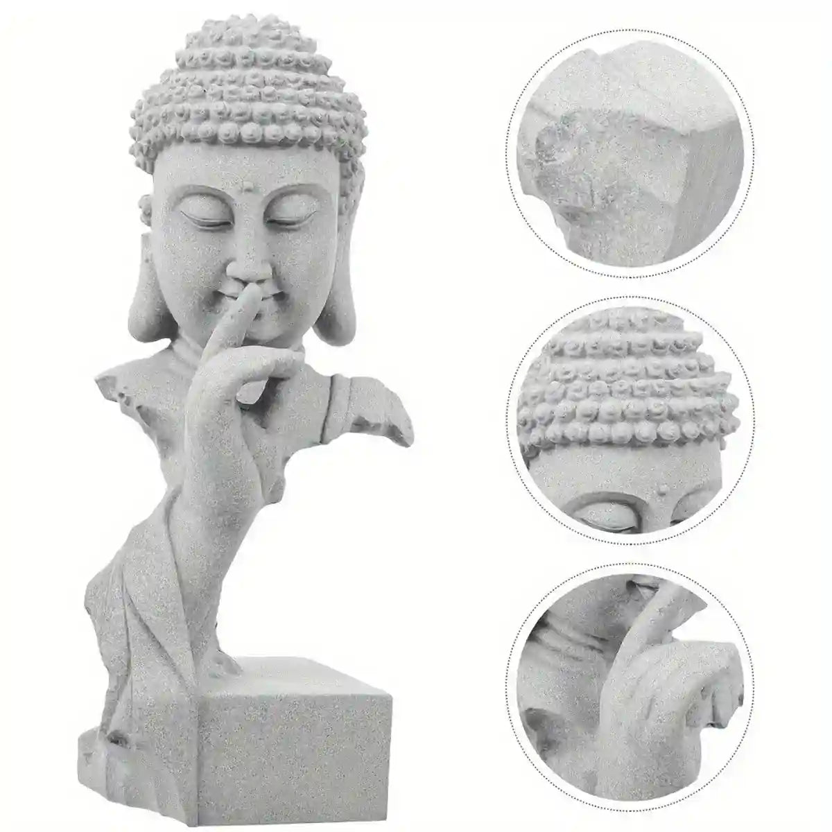 Buddha Ornament Indoor Aquarium Decoration for Desk & Bonsai Plants