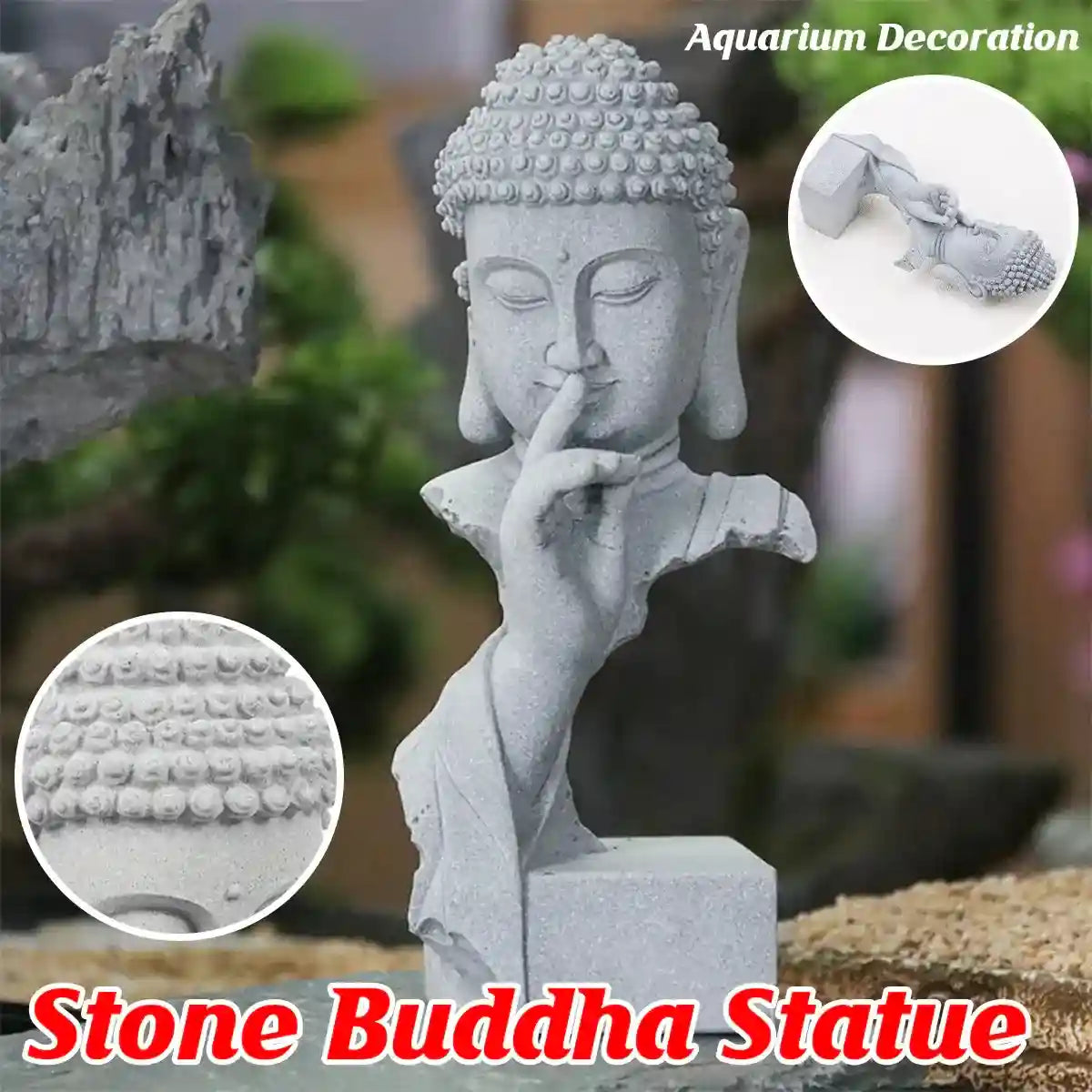 Chinese-style Buddha flower pot aquarium decoration indoor ornament for meditation