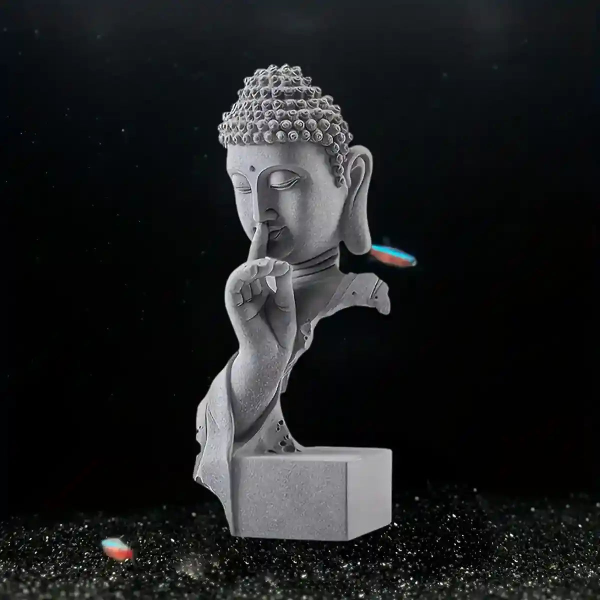 Buddha Ornament Indoor Aquarium Decoration for Desk & Bonsai Plants