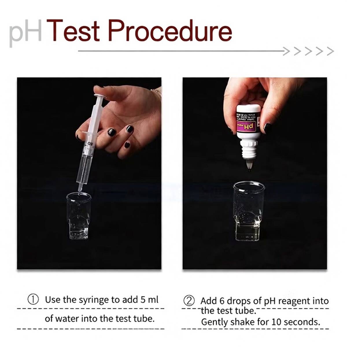 Saltwater Test Kit - Reef Aquarium PH NO2 NO3 KH PO4 Test Reagent