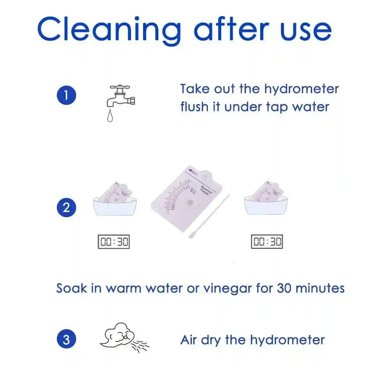 Seawater Salinity Hydrometer Accurate Aquarium Saltwater Tester